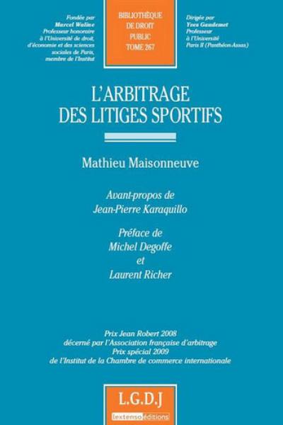 L'arbitrage des litiges sportifs