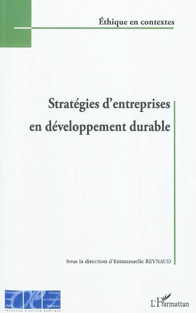 Stratégies d'entreprises en développement durable