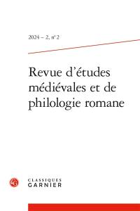 Revue d'études médiévales et de philologie romane, n° 2. Varia