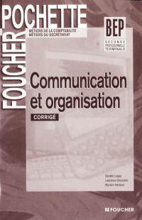 Communication et organisation BEP 2de professionnelle et Terminale : corrigé