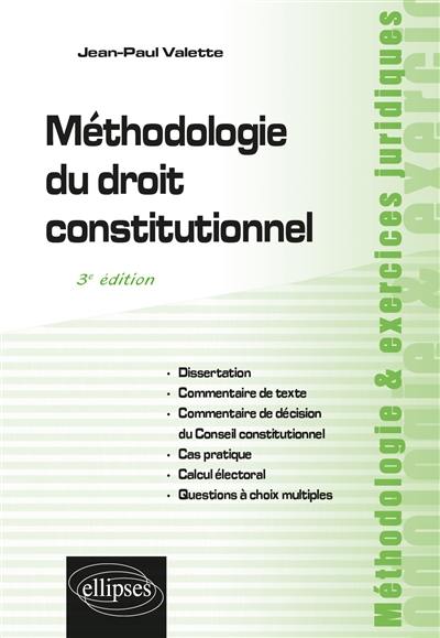 Méthodologie du droit constitutionnel