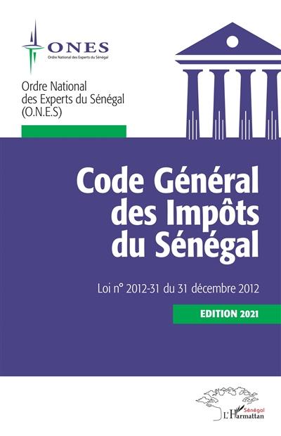 Code général des impôts du Sénégal : loi n° 2012-31 du 31 décembre 2012