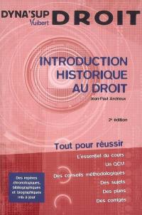 Introduction historique au droit