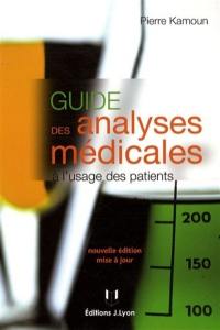 Guide des analyses médicales à l'usage des patients