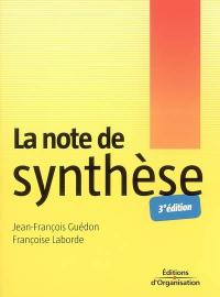 La note de synthèse