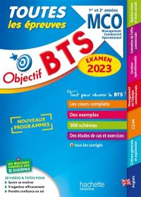 BTS MCO, management commercial opérationnel, 1re et 2e années : toutes les épreuves : examen 2023, nouveaux programmes