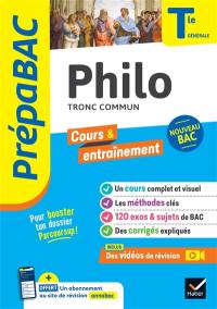 Philo tronc commun terminale générale : nouveau bac