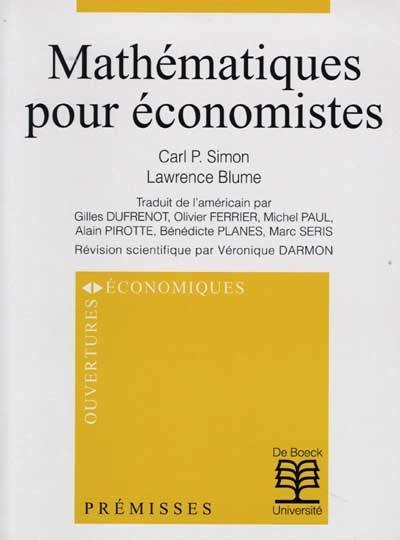 Mathématiques pour économistes