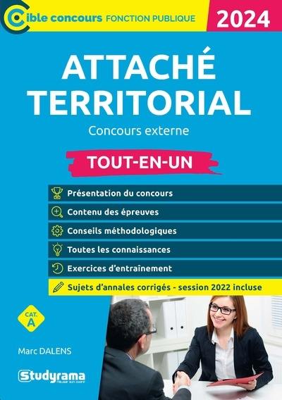 Attaché territorial, concours externe : cat. A : tout-en-un, 2024