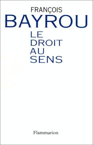 Le droit au sens