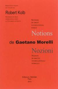 Notions de droit international public. Nozioni di diritto internazionale pubblico