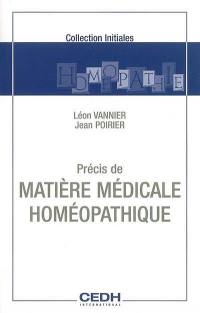 Précis de matière médicale homéopathique