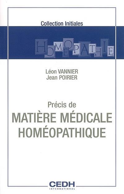 Précis de matière médicale homéopathique