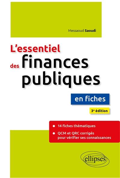 L'essentiel des finances publiques : en fiches