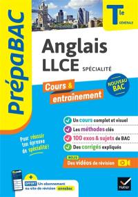 Anglais LLCE spécialité terminale générale : nouveau bac