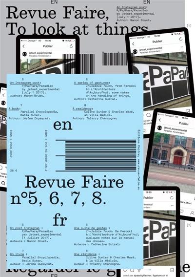 Revue Faire : regarder le graphisme, n° 5-6-7-8