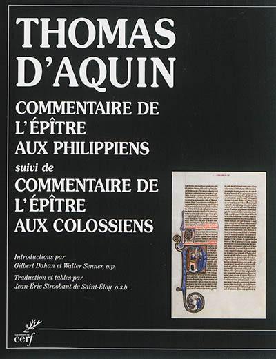 Commentaire de l'épître aux Philippiens. Commentaire de l'épître aux Colossiens