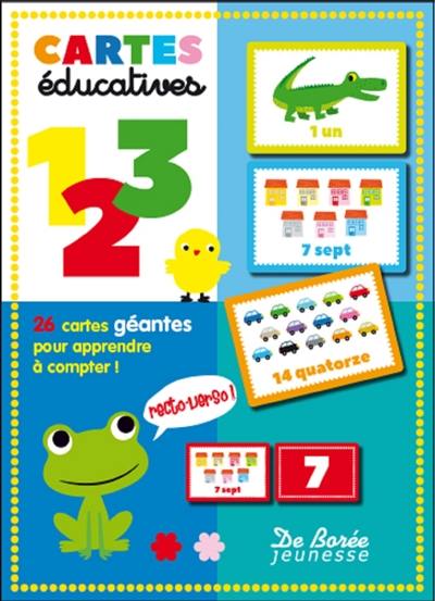 Cartes éducatives : 26 cartes géantes pour apprendre à compter !