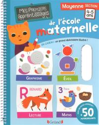 Mes premiers apprentissages de l'école maternelle : moyenne section