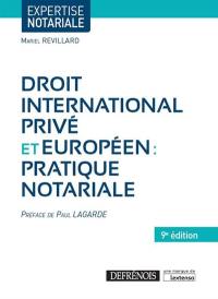 Droit international privé et européen : pratique notariale