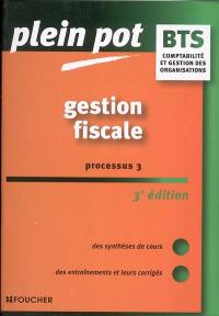 Gestion fiscale, processus 3 : comptabilité et gestion des organisations