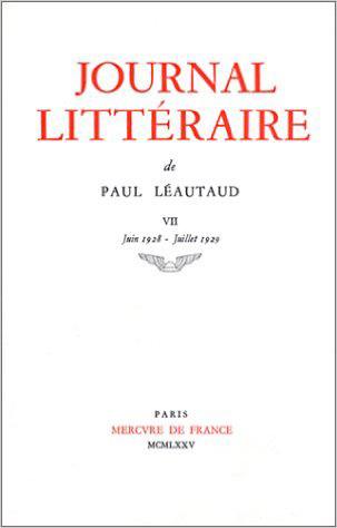 Journal littéraire. Vol. 7. 1928-1929