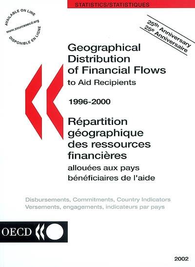 Geographical distribution of financial flows to aid recipients, 1996-2000 : disbursements, commitments, country indicators. Répartition géographique des ressources financières allouées aux pays bénéficiaires de l'aide, 1996-2000 : versements, engagements, indicateurs par pays