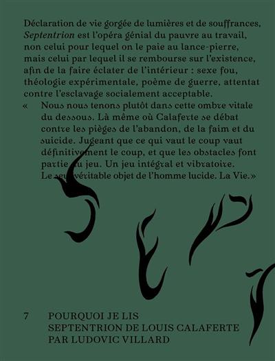 Pourquoi je lis Septentrion de Louis Calaferte : il est cinq heures dans un monde libre et civilisé