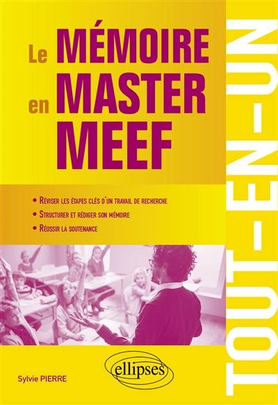 Le mémoire en master MEEF : tout-en-un