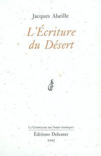 L'écriture du désert