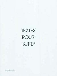 Textes pour suite. Pennadoù da heul