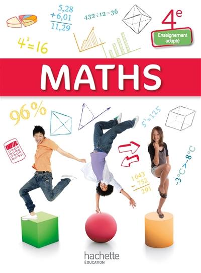 Maths, 4e : enseignement adapté