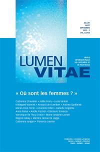 Lumen vitae, n° 3 (2022). Où sont les femmes ?