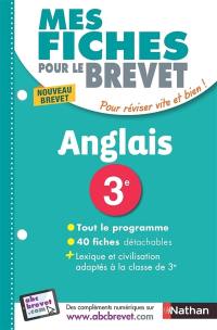 Anglais, 3e : nouveau brevet