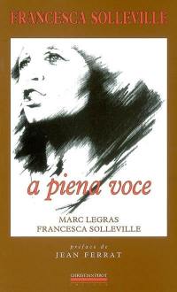 Francesca Solleville : a piana voce