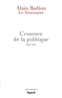 Le séminaire. Vol. 12. L'essence de la politique : 1991-1992