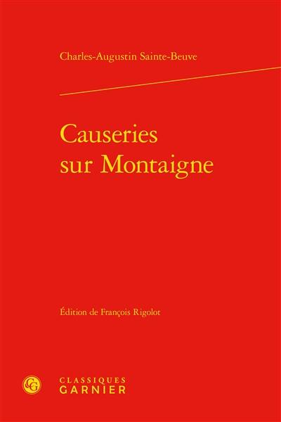 Causeries sur Montaigne