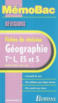 Géographie terminales L, ES, S