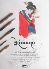 Artists' colouring book. Kimono. Livret de coloriage artistes. Kimono. Künstler-Malbuch. Kimono