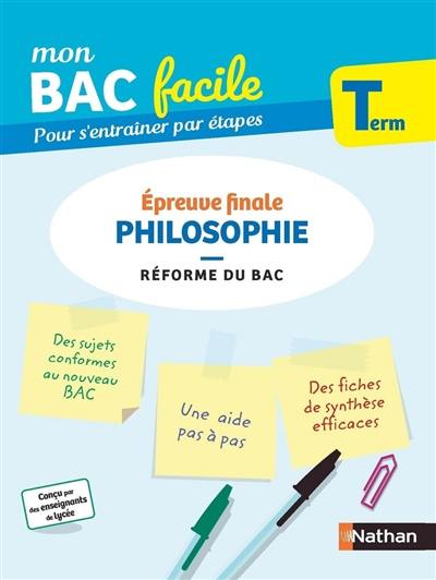 Philosophie terminale : épreuve finale : réforme du bac