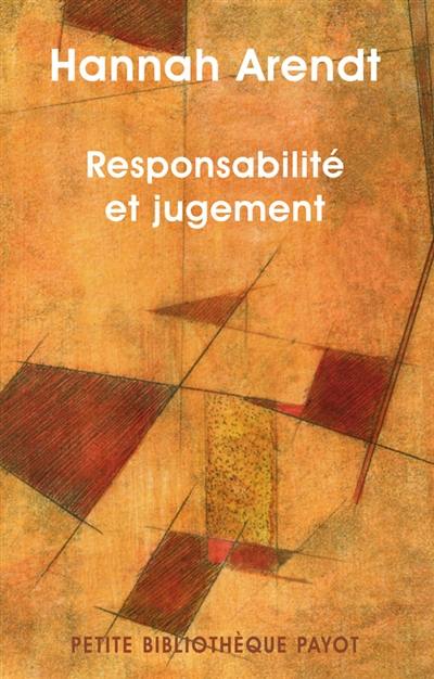 Responsabilité et jugement