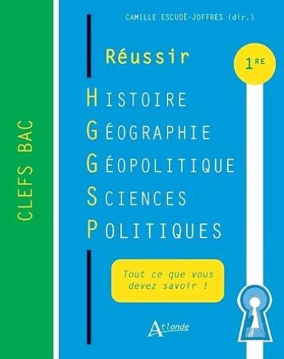 Réussir : histoire, géographie, géopolitique, sciences politiques 1re : tout ce que vous devez savoir !