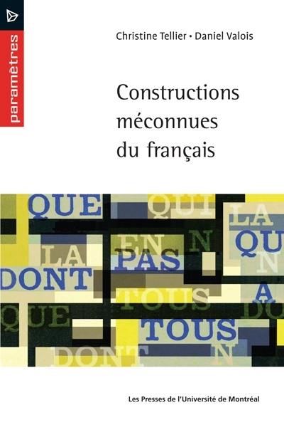 Constructions méconnues du français