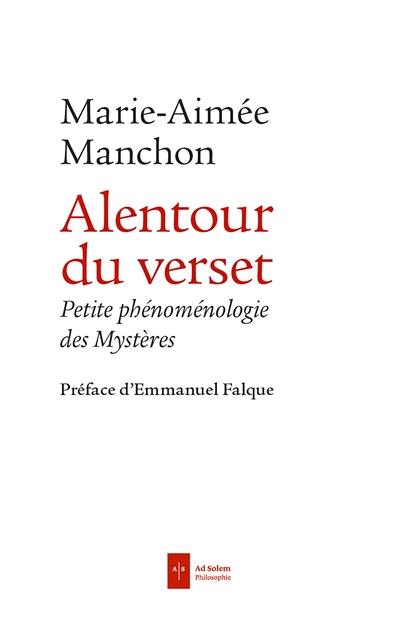 Alentour du verset : petite phénoménologie des mystères