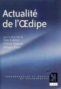 Actualité de l'Oedipe