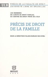 Précis de droit de la famille