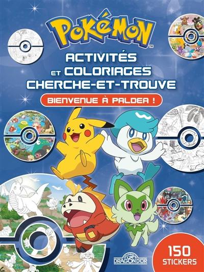 Sacha et ses amis Mes coloriages cherche et trouve Pokémon dragon