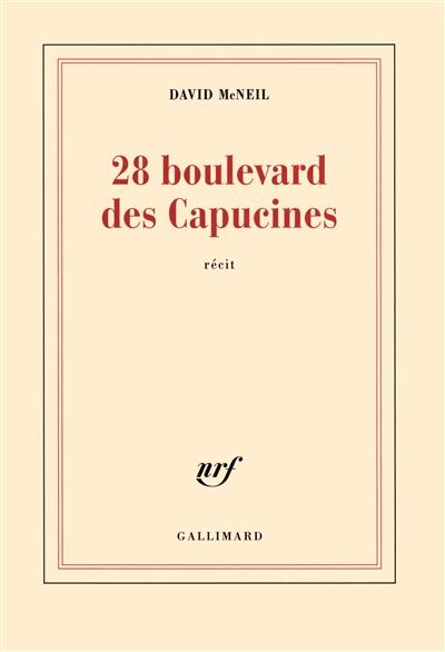 28 boulevard des Capucines : un soir à l'Olympia : récit