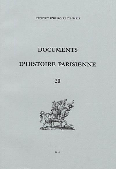 Documents d'histoire parisienne, n° 20