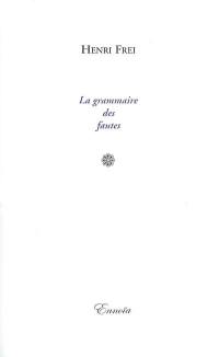 La grammaire des fautes